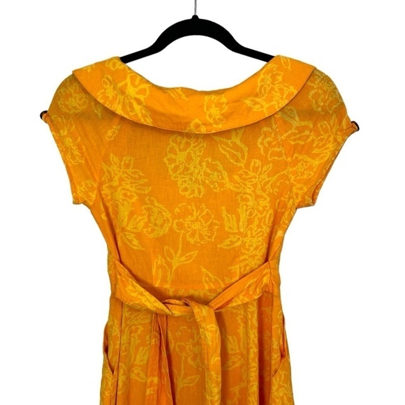 Free People A Thing Called Love Mini Dress in Yellow Combo - Picture 9 of 13